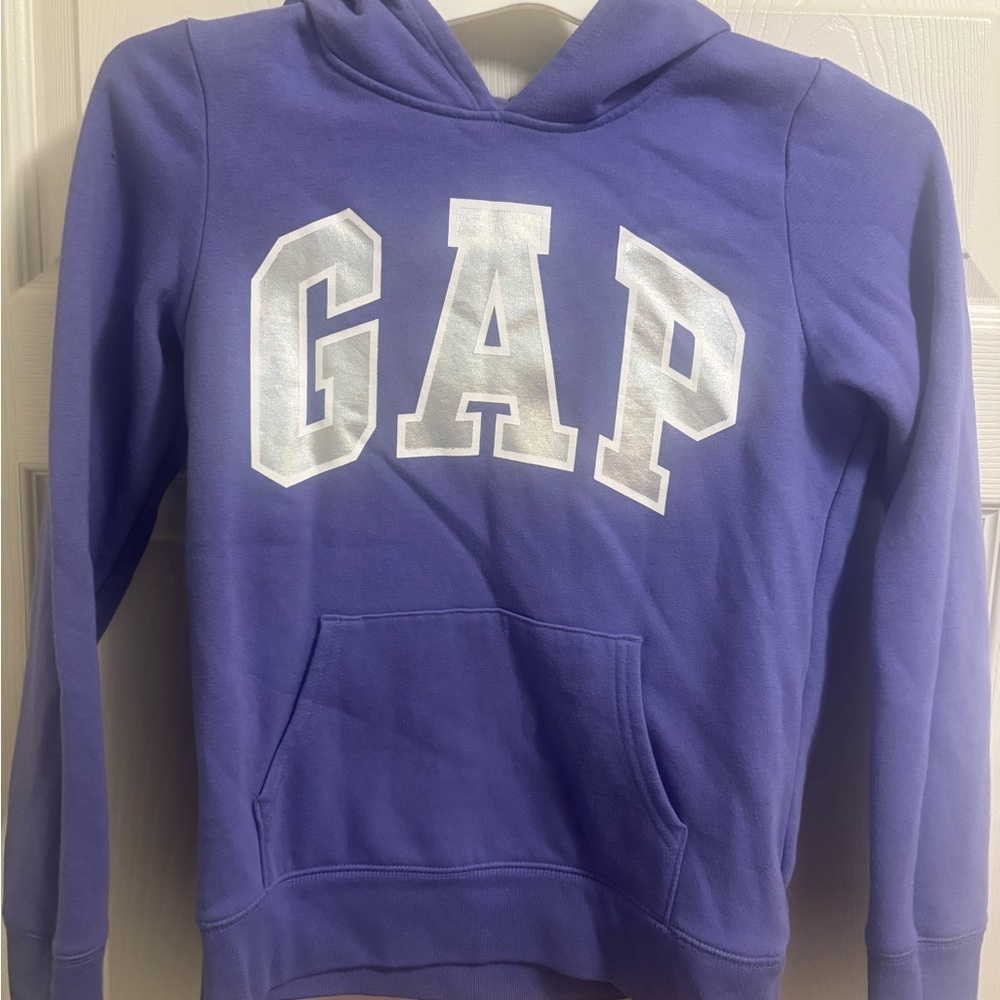 GAP Kids Violet Hoodie with Silver Logo